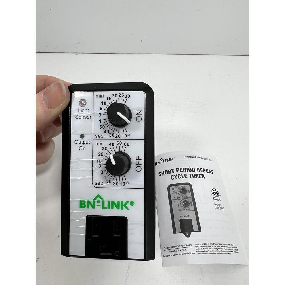 BN-LINK Short Period Repeat Cycle Repeat Timer  24 Hours ON OFF Controls Plug In